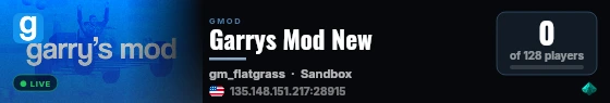 Garrys Mod New live status badge