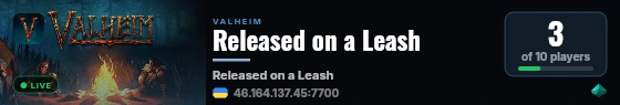 Released on a Leash live status badge