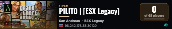 PILITO | [ESX Legacy] live status badge