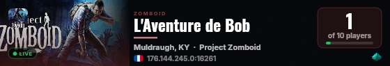 L'Aventure de Bob live status badge