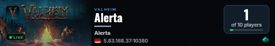 Alerta live status badge