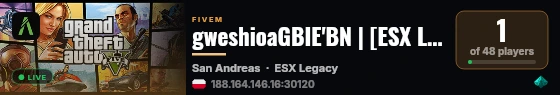 gweshioaGBIE'BN | [ESX Legacy] live status badge