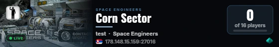 Corn Sector live status badge