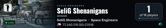 SeliG Shenanigans live status badge