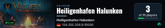 Heiligenhafen Halunken live status badge