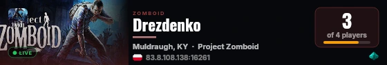 Drezdenko live status badge