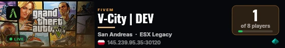 V-City | DEV live status badge