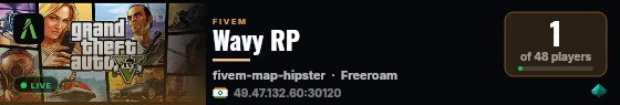 Wavy RP live status badge