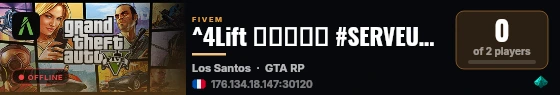 ^4Lift ▬▬▬↭🡺 #SERVEUR↭FUN 🡸↭▬▬▬ live status badge