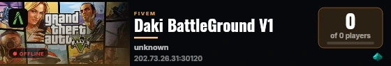 Daki BattleGround V1 live status badge