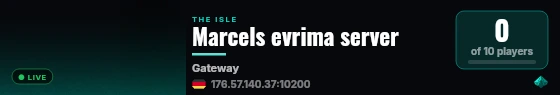 Marcels evrima server live status badge