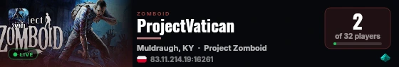 ProjectVatican live status badge