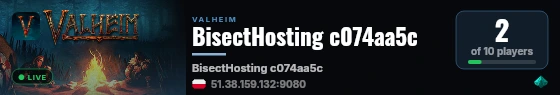 BisectHosting c074aa5c live status badge