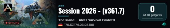Session 2026 - (v361.7) live status badge