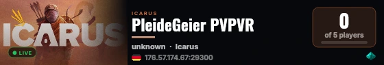 PleideGeier PVPVR live status badge
