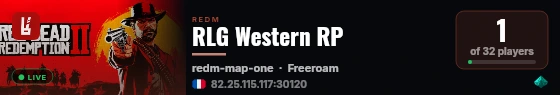 RLG Western RP live status badge