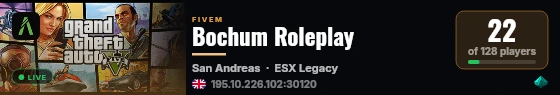Bochum Roleplay live status badge
