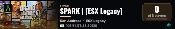 SPARK | [ESX Legacy] live status badge