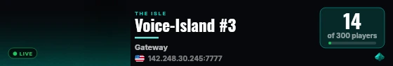 Voice-Island #3 live status badge