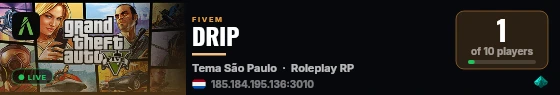 DRIP live status badge
