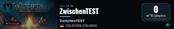 ZwischenTEST live status badge