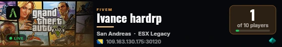 Ivance hardrp live status badge