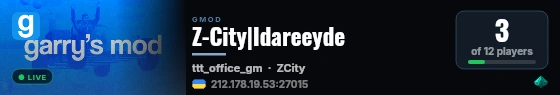 Z-City|Idareeyde live status badge