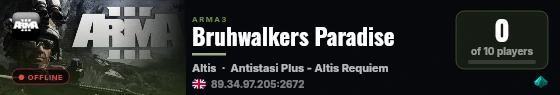 Bruhwalkers Paradise live status badge
