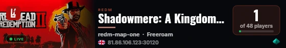 Shadowmere: A Kingdom of Lies live status badge