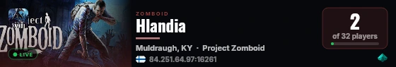 Hlandia live status badge
