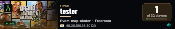 tester live status badge