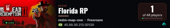 Florida RP live status badge