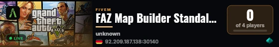 FAZ Map Builder Standalone live status badge