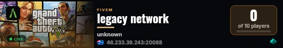 legacy network  live status badge