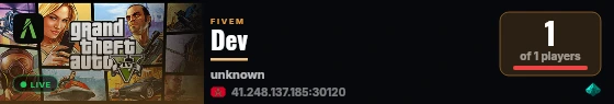 Dev live status badge