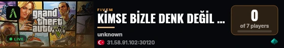 KİMSE BİZLE DENK DEĞİL #MZRP live status badge