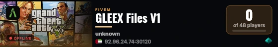GLEEX Files V1 live status badge