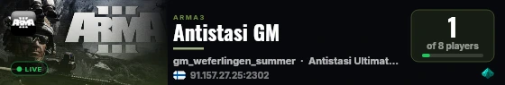 Antistasi GM live status badge