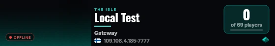 Local Test live status badge