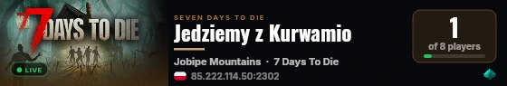 Adrian 7DTD Server live status badge