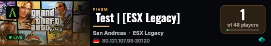  Test | [ESX Legacy] live status badge