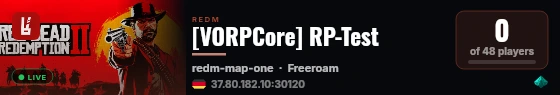 [VORPCore] RP-Test live status badge