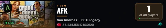 AFK live status badge