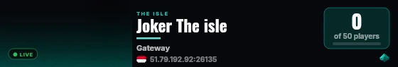 Joker The isle live status badge