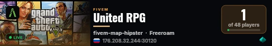 United RPG live status badge