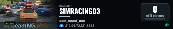 SIMRACING03 live status badge