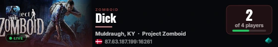 Dick live status badge