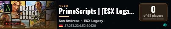 PrimeScripts | [ESX Legacy] live status badge