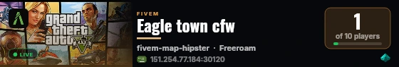 Eagle town cfw live status badge