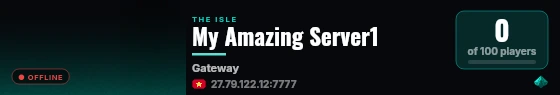 My Amazing Server1 live status badge